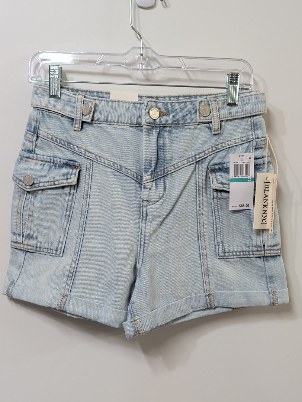 BlankNYC The Perry Acid Wash High Waisted Shorts Size 25